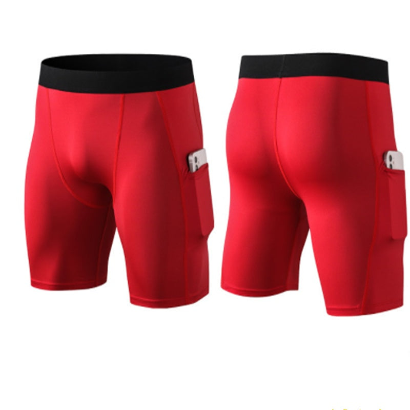 Men's PRO Tight Gym Shorts With Pockets Sports