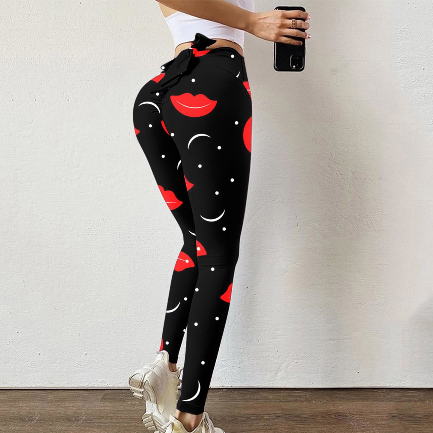 Printed Sports Gym Suit Bottoming Sweatpants